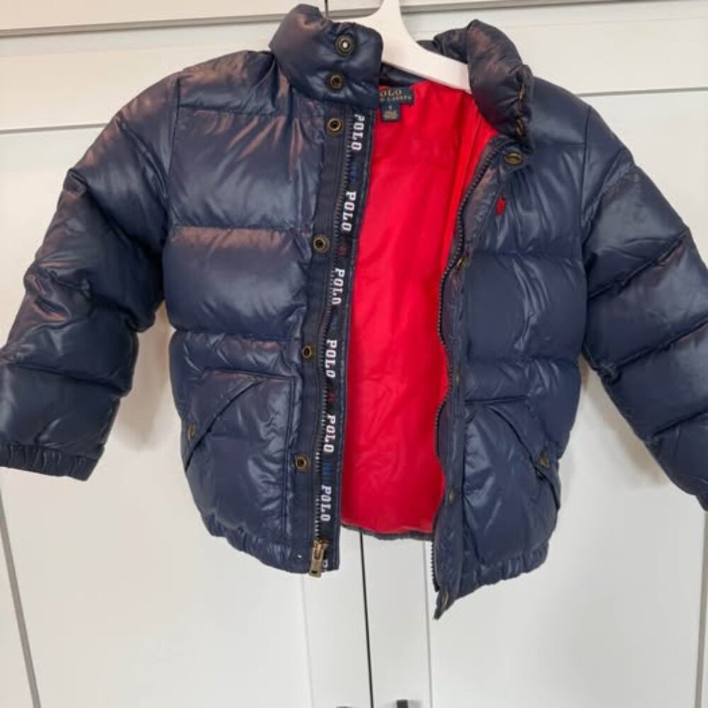 Polo Water-Repellent Down Jacket – Size 5 – Cruise Navy